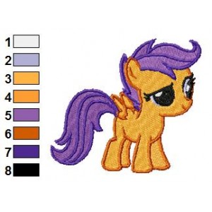 Scootaloo Embroidery Design 03